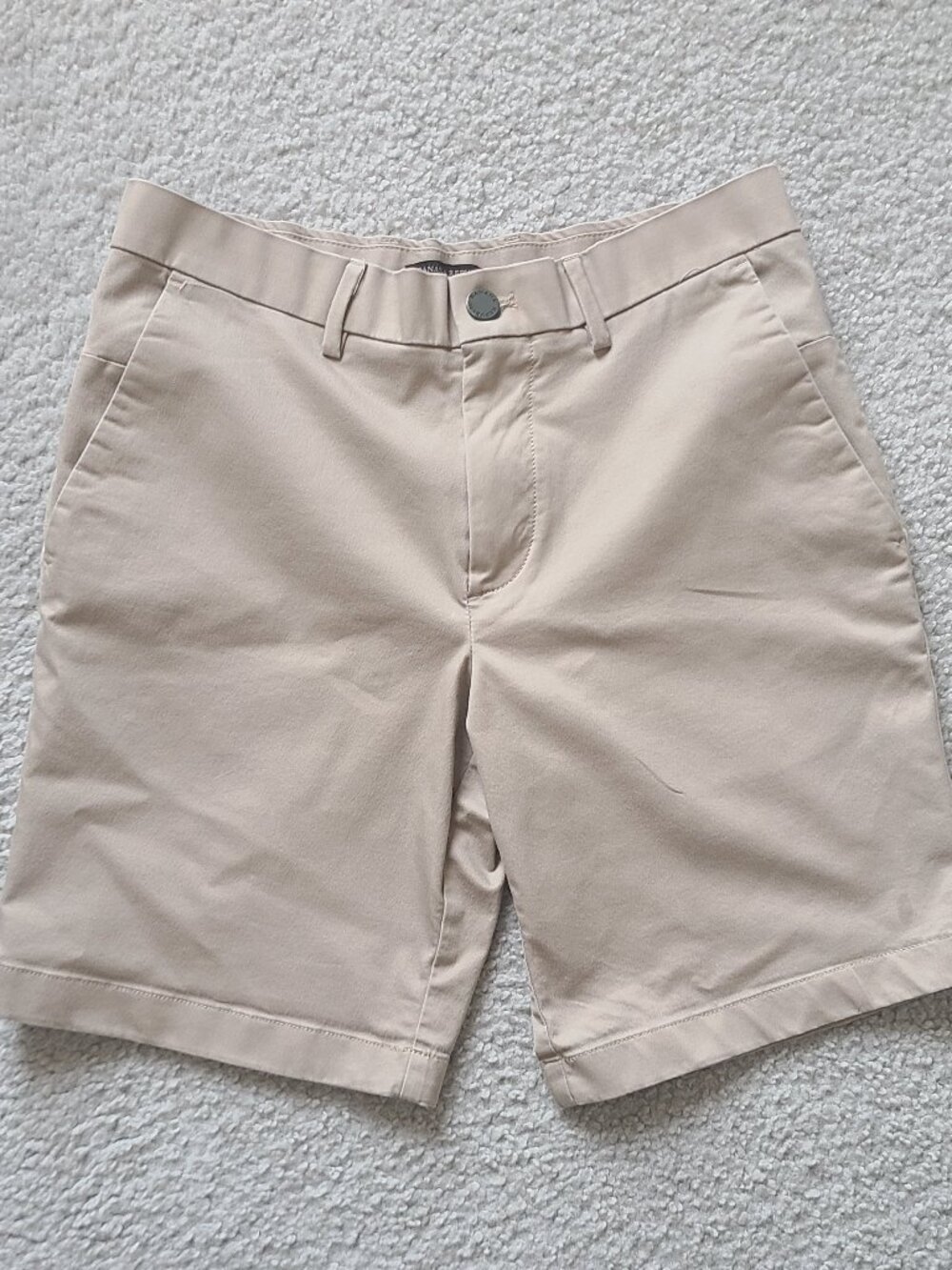 Banana Republic Women's Aiden Stretch Cotton Khaki Shorts